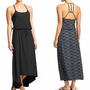 Athleta novella black dress 8